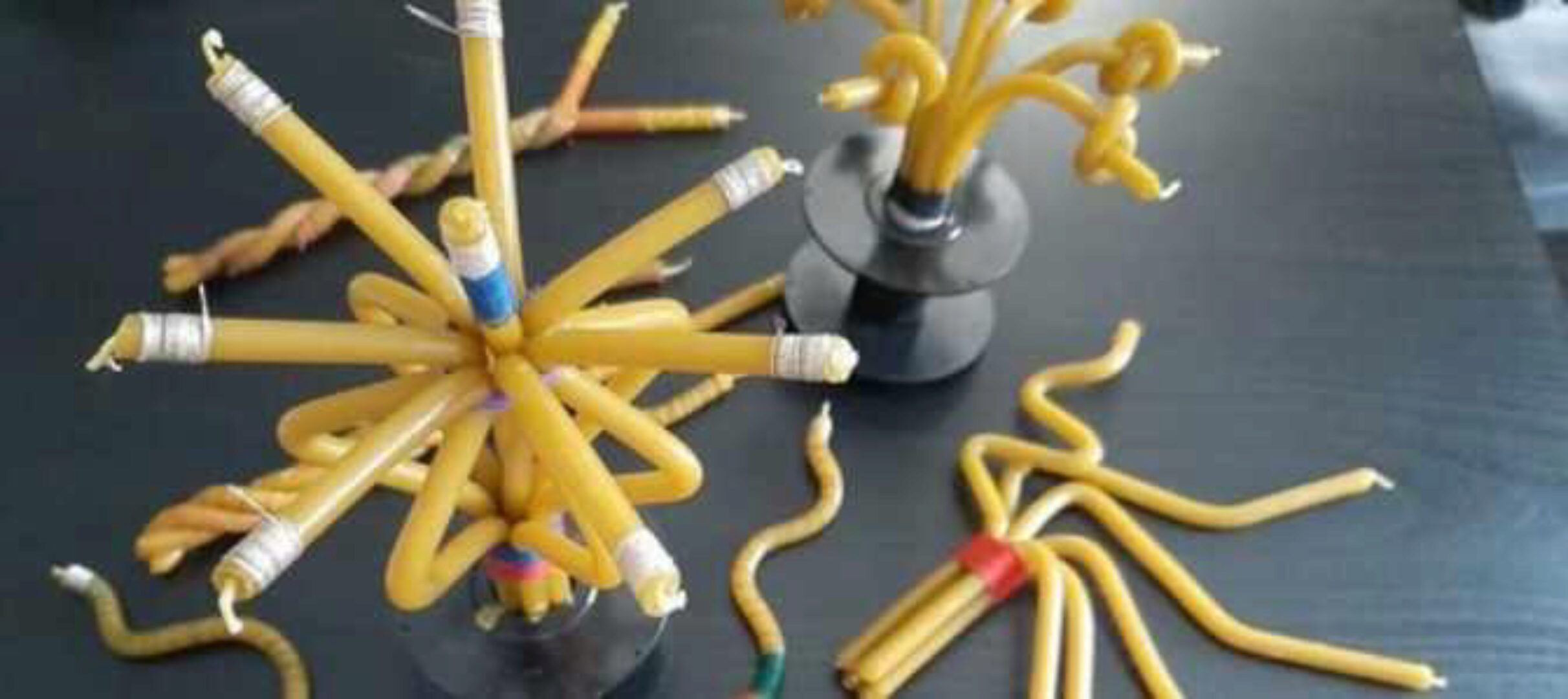 Свечи с нитями (Яна Ножкина)