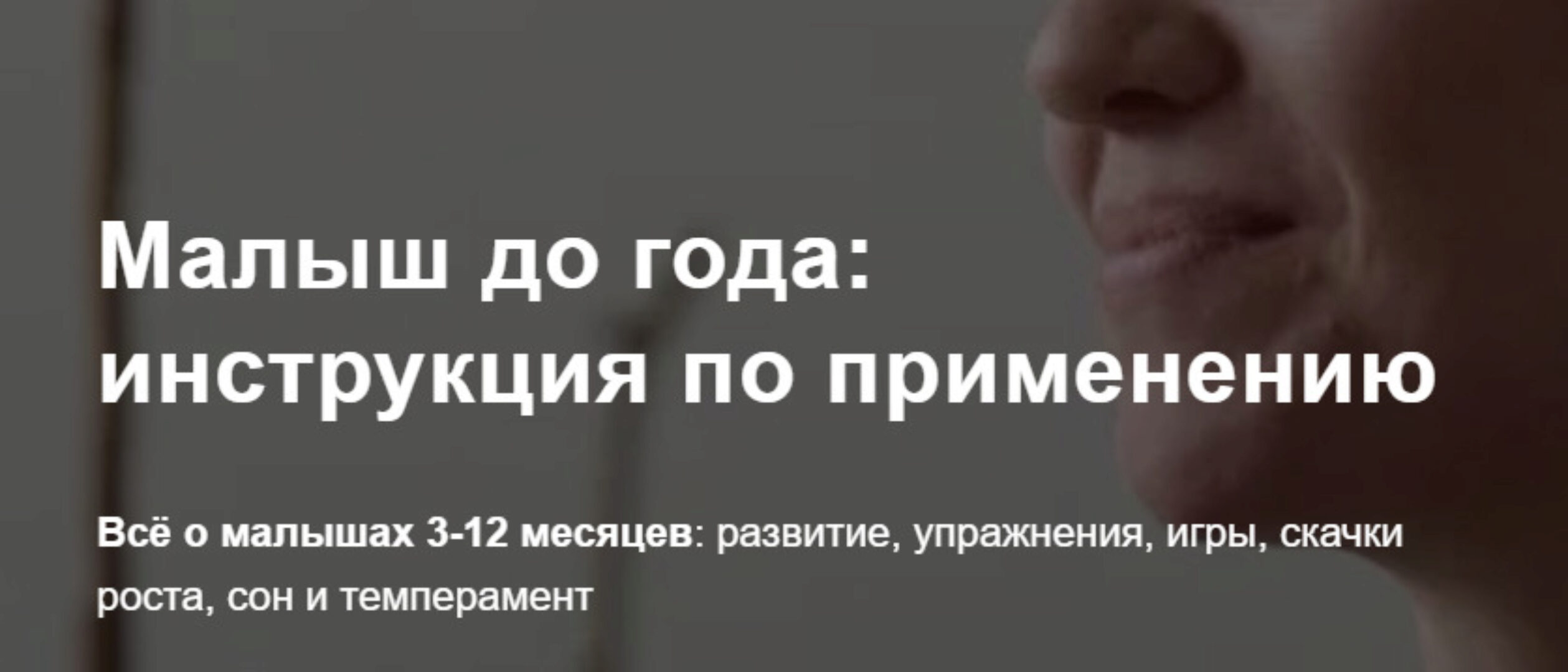 Малыш до года: инструкция по применению 3-12 месяцев. Тариф Продвинутый (Полина Грин)