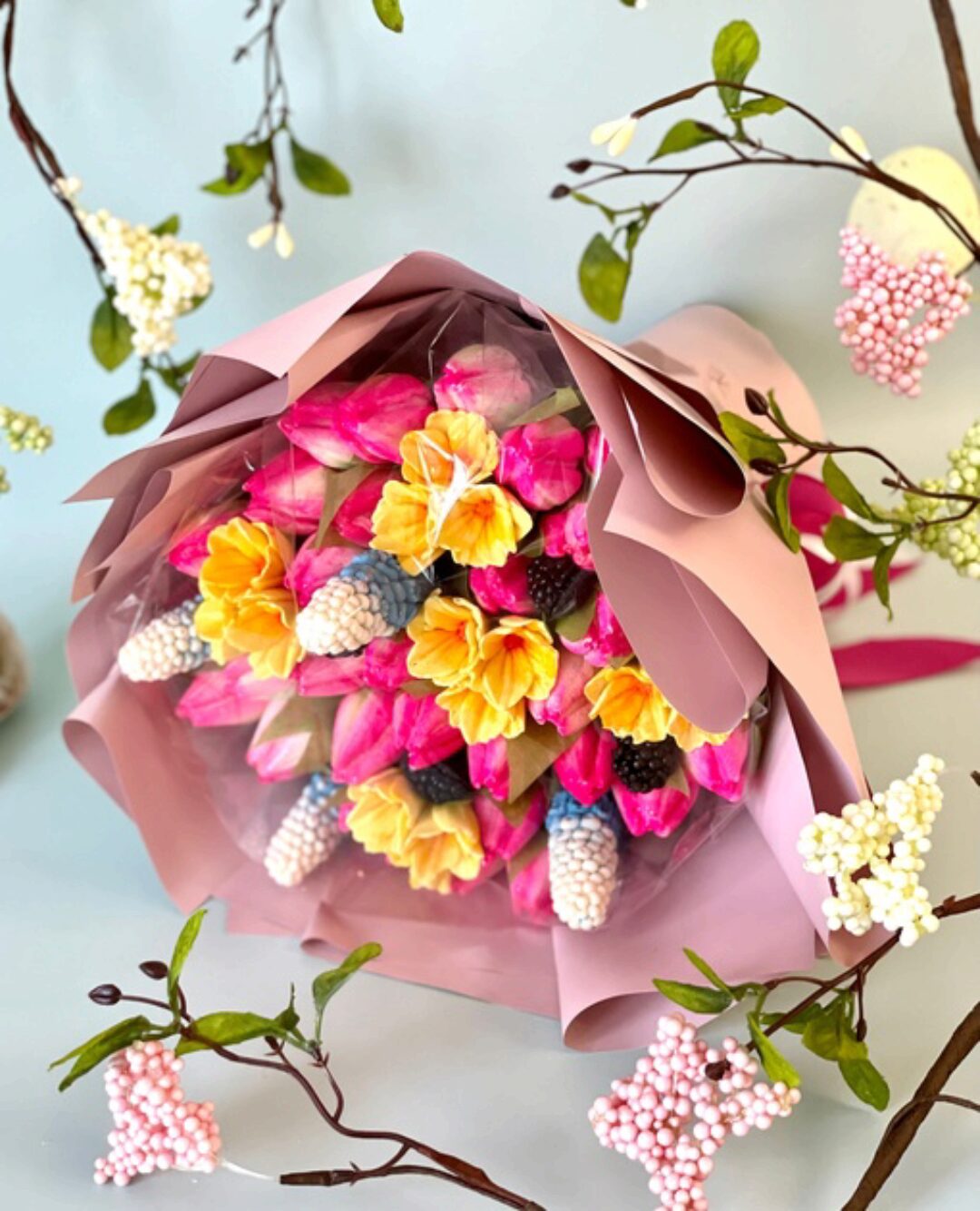 Видеоурок Шоколадно-мармеладный букет (Анастасия Политыкина)