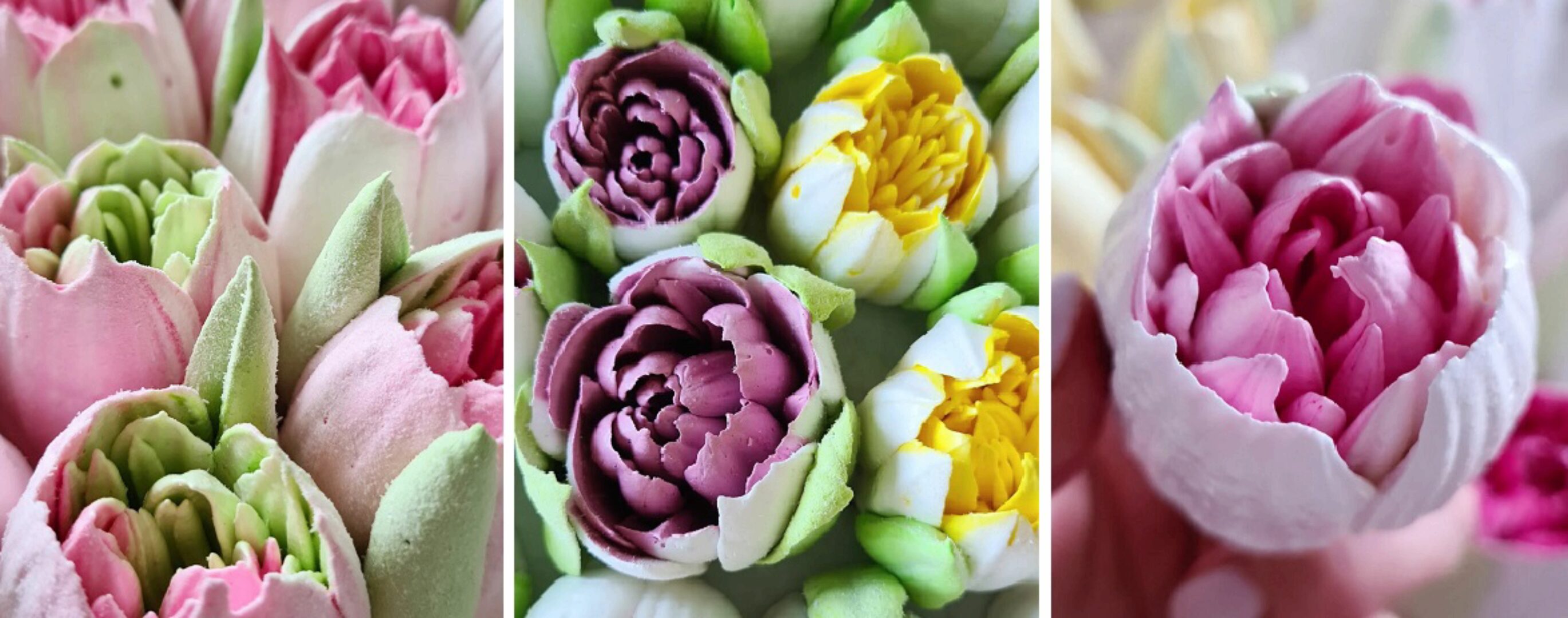 Махровые зефирные тюльпаны + сборник зефирного флориста (Ляйсян Казыргалина)