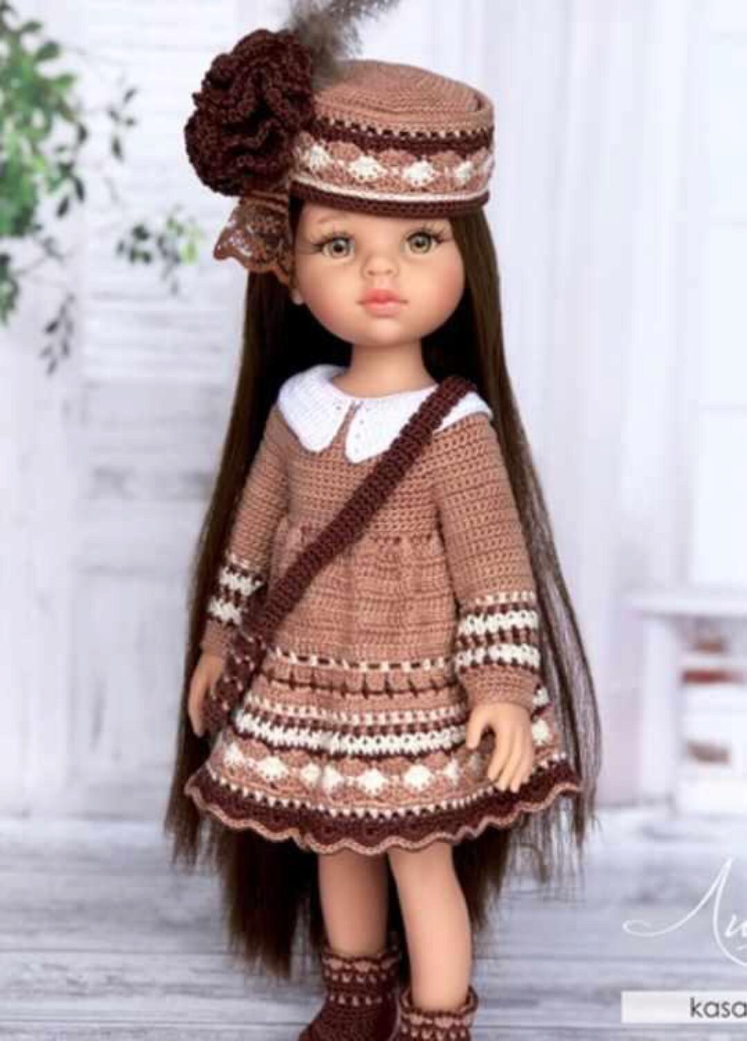 [KasatkaDollsFashions] PDF + видео сложных моментов Мастер-Класс Анна крючком для кукол Паола Рейна (Оксана Лифенко)