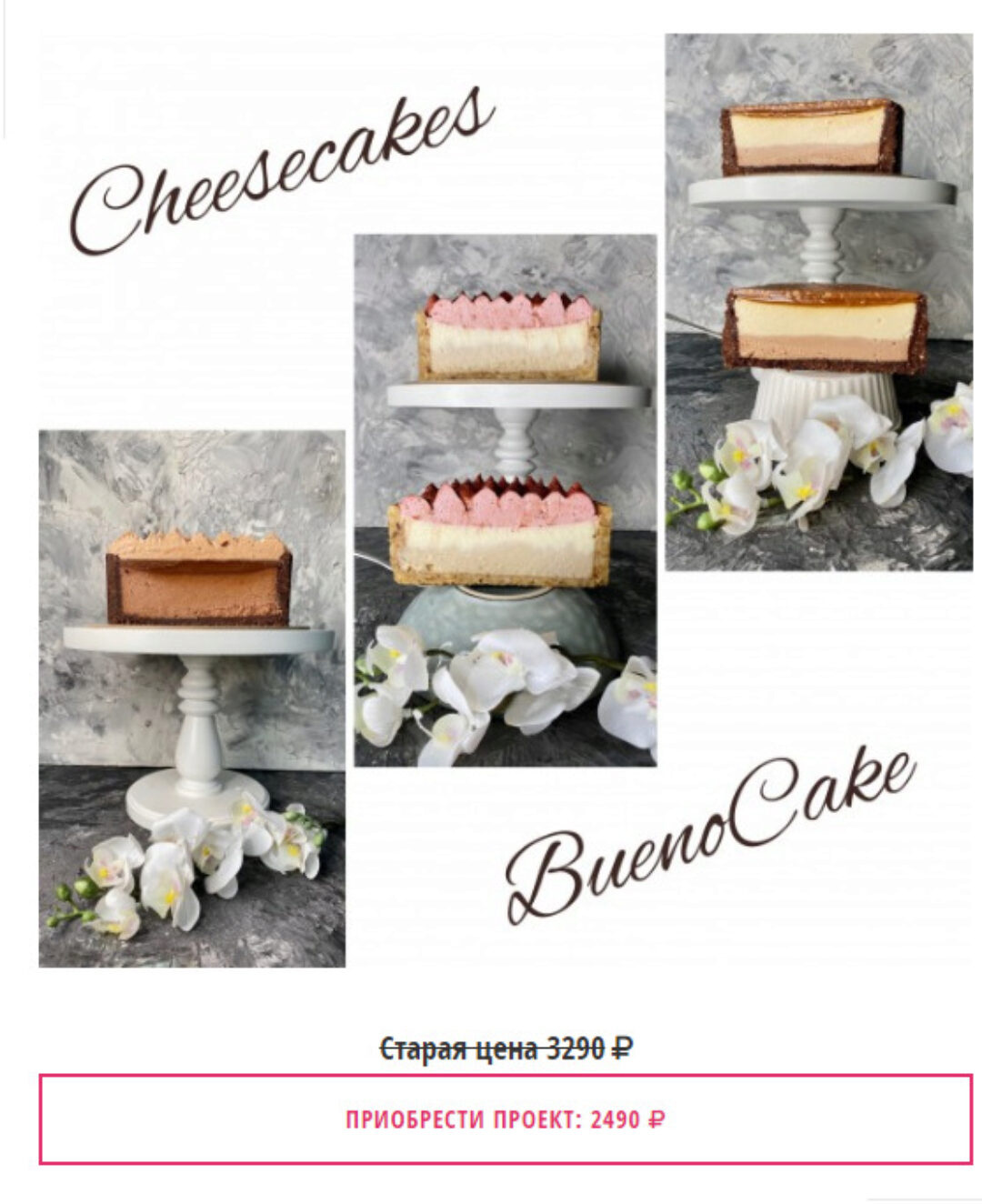 [Buenocake] Курс по чизкейкам. Легендарные вкусы (Дарья Тимофеева)