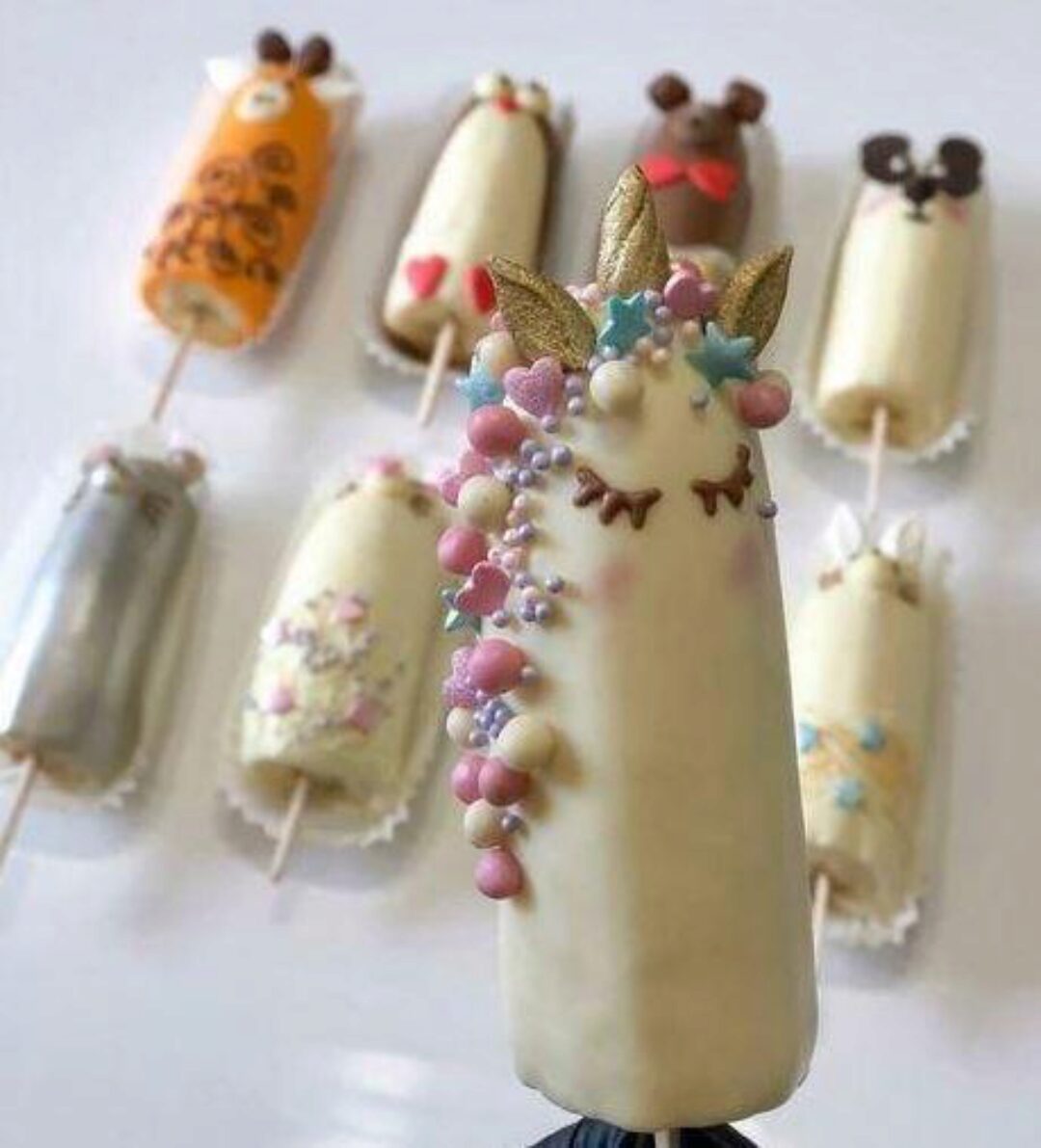 [Choko berry school] Бананы в шоколаде в виде животных (Алина Черенцова)