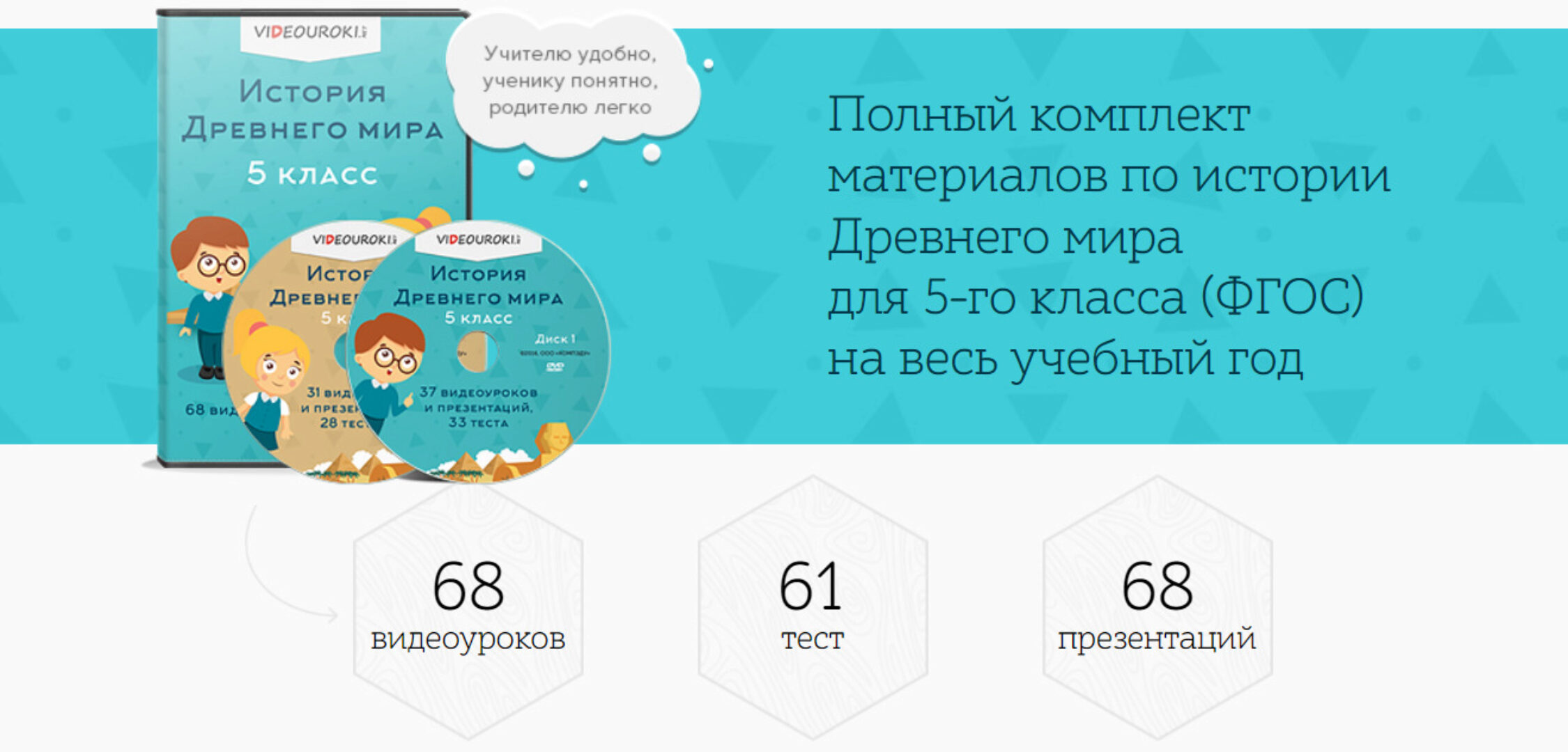 [Videouroki] Полный комплект материалов по истории Древнего мира для 5-го класса (ФГОС) на весь учебный год (Дмитрий Тарасов)