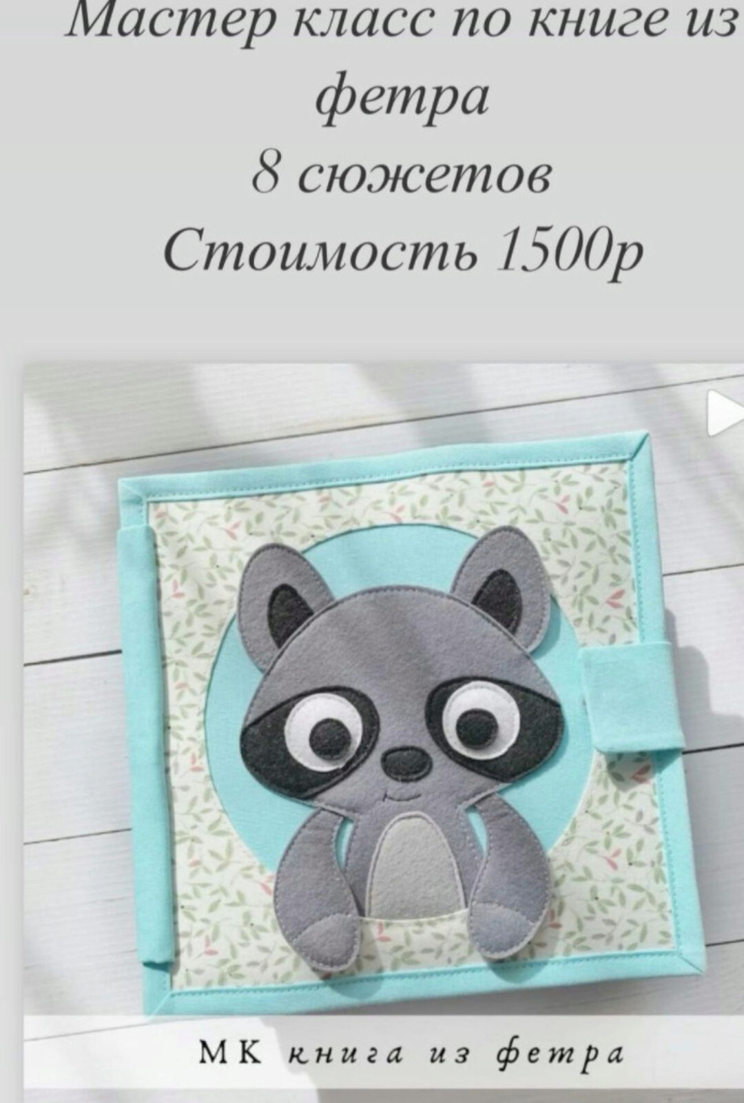 Мастер-класс по книге из фетра (Вика Соколова)