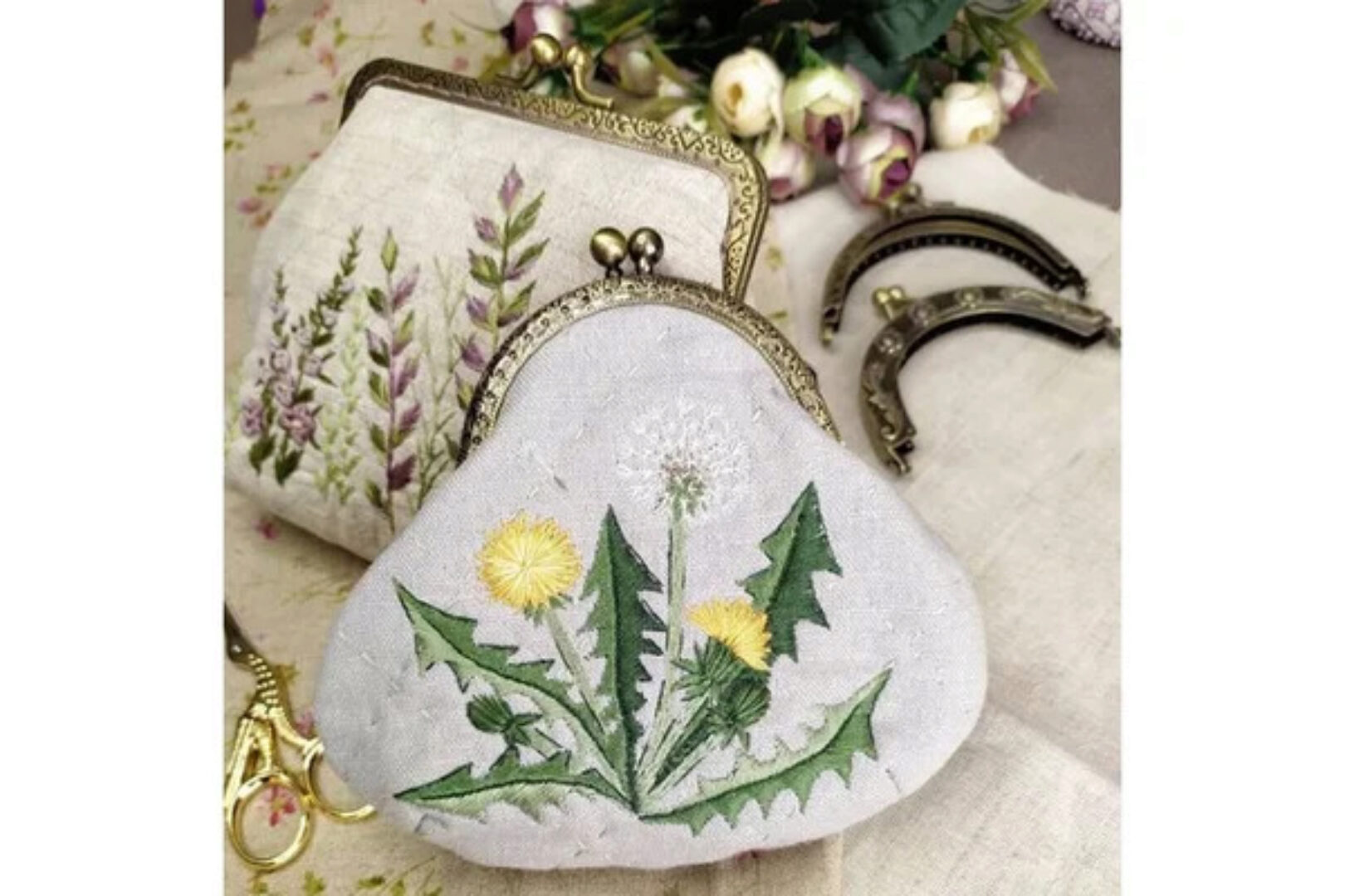 Кошельки и сумочки с фермуарами и вышивкой. Июль-Сентябрь 2020 (nadin.needlework)