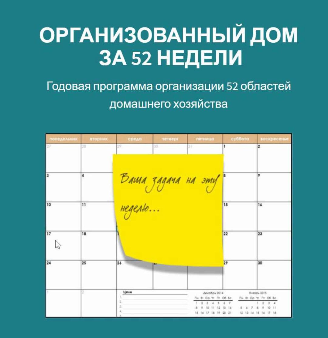 Организованный дом за 52 недели (Маргарита Бабурина)