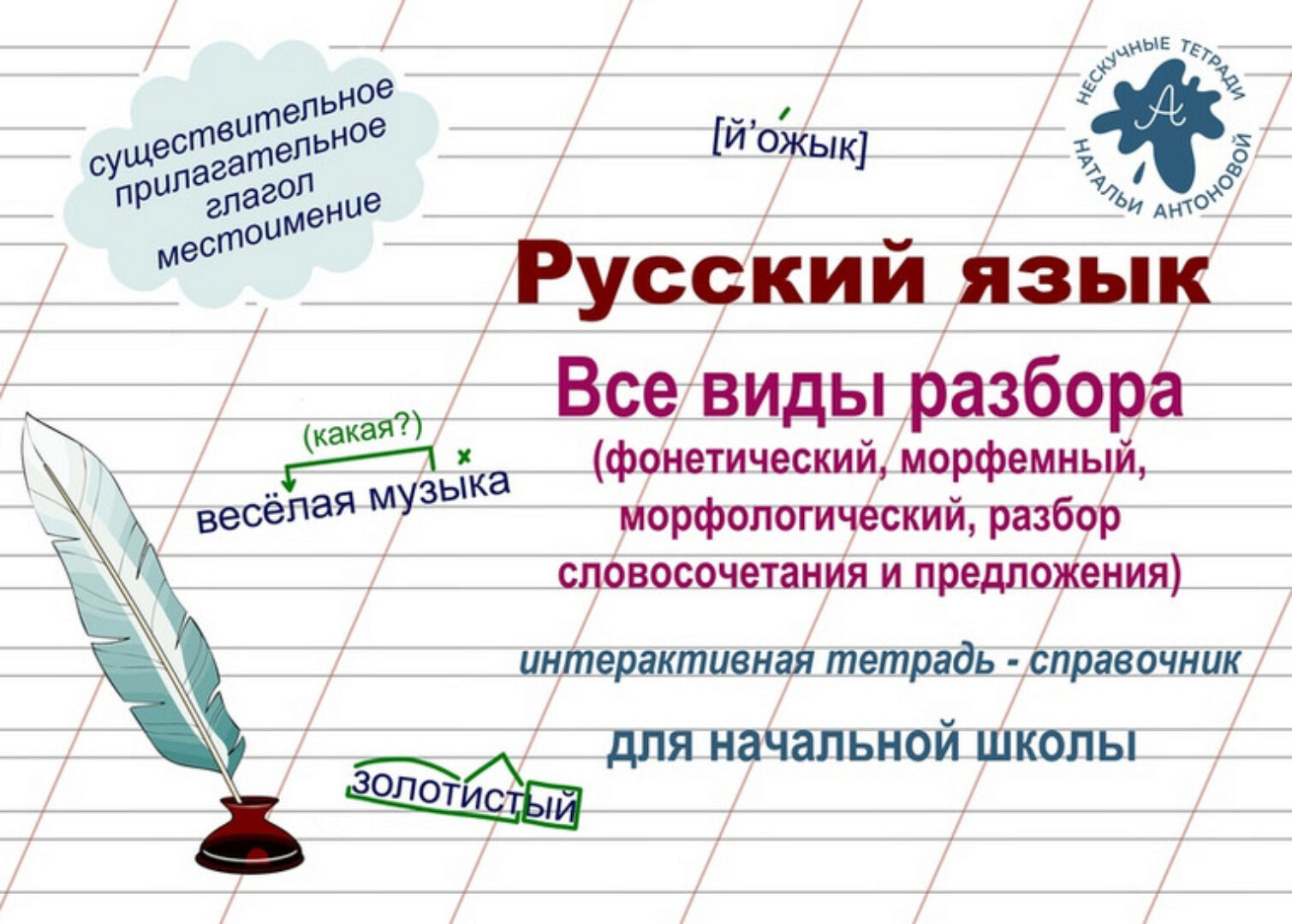 Интерактивная тетрадь Разборы по русскому языку (Наталья Антонова)