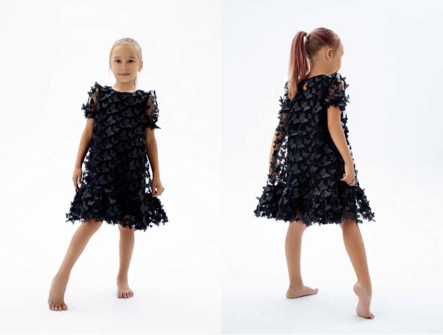 [Elina Patykova] Платье Бабочки - девочки. Размеры 128-164 (Элина Патыкова)