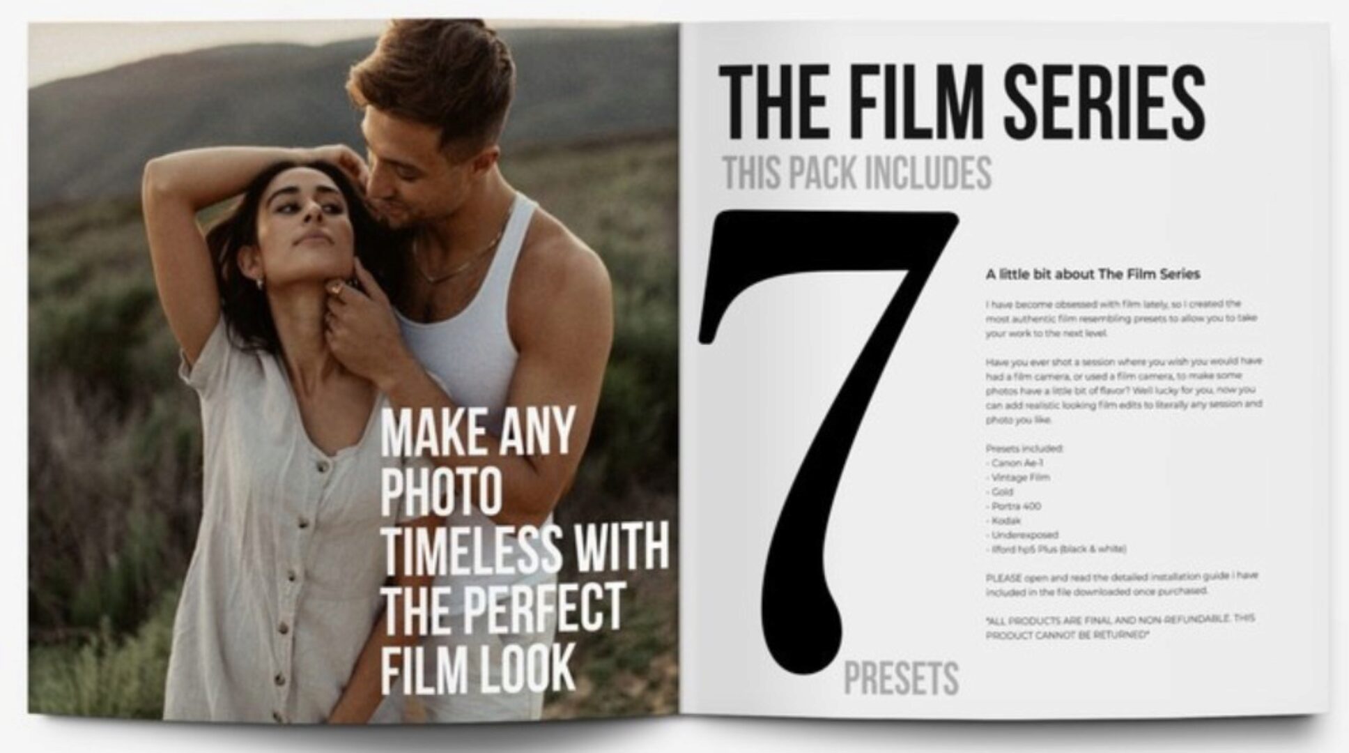 Пресеты серия Фильм The Film Series 2024 (Mark Deleon)