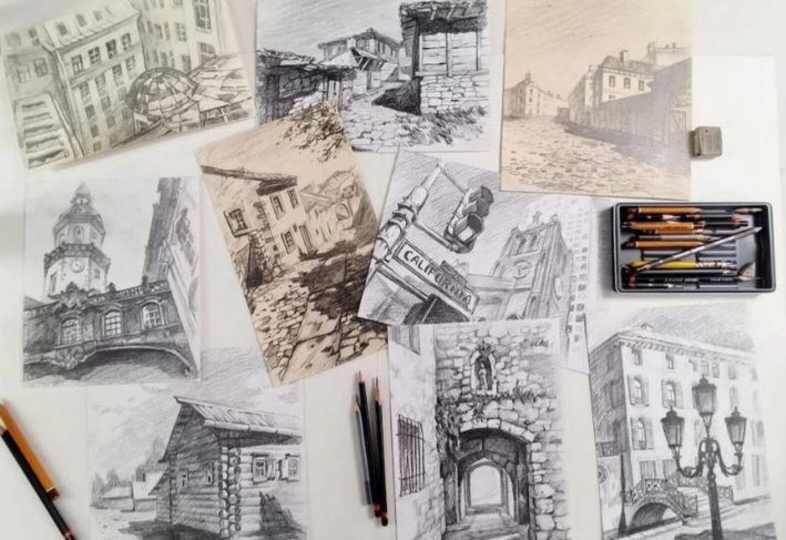 [Художник Online] Архитектура в графике (Екатерина Бердюгина)