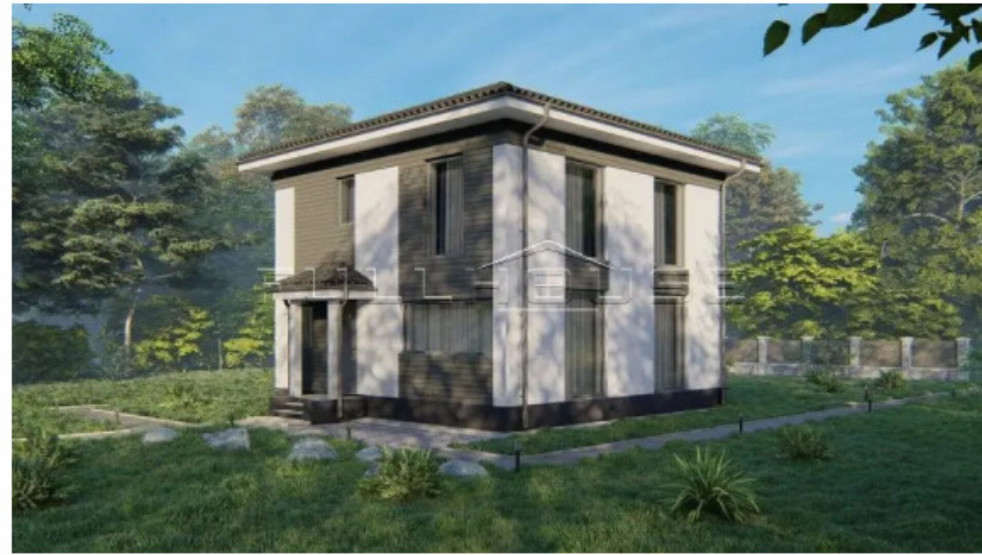 [Строим с ЭДом] Проект двухэтажного дома из газобетона Status 115М2, с 4-мя спальнями в европейском стиле