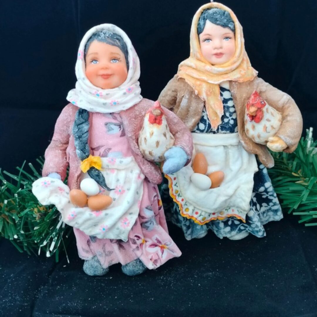 [Белая матрешка] Девочка с курочкой (Оксана Титкова)