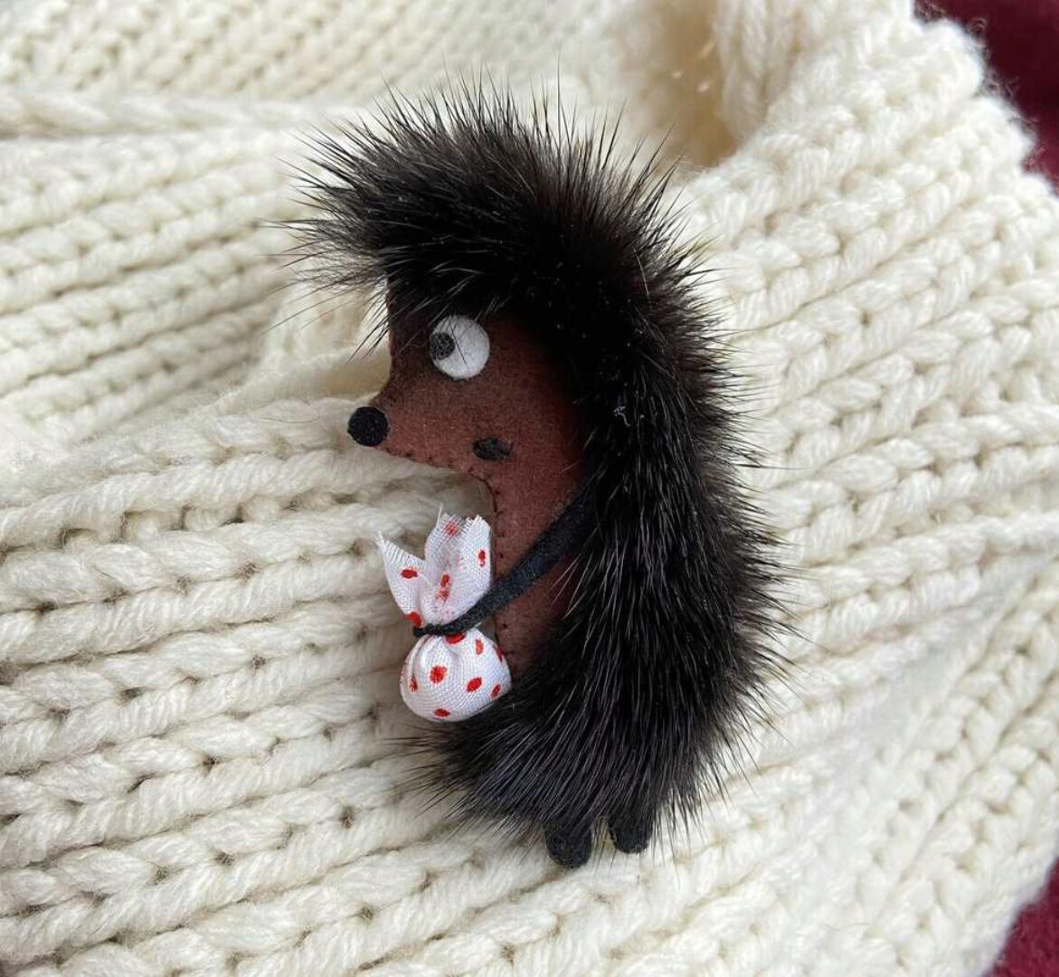 [Ваша брошка]  Брошь Ёжик (Галина Иванова)