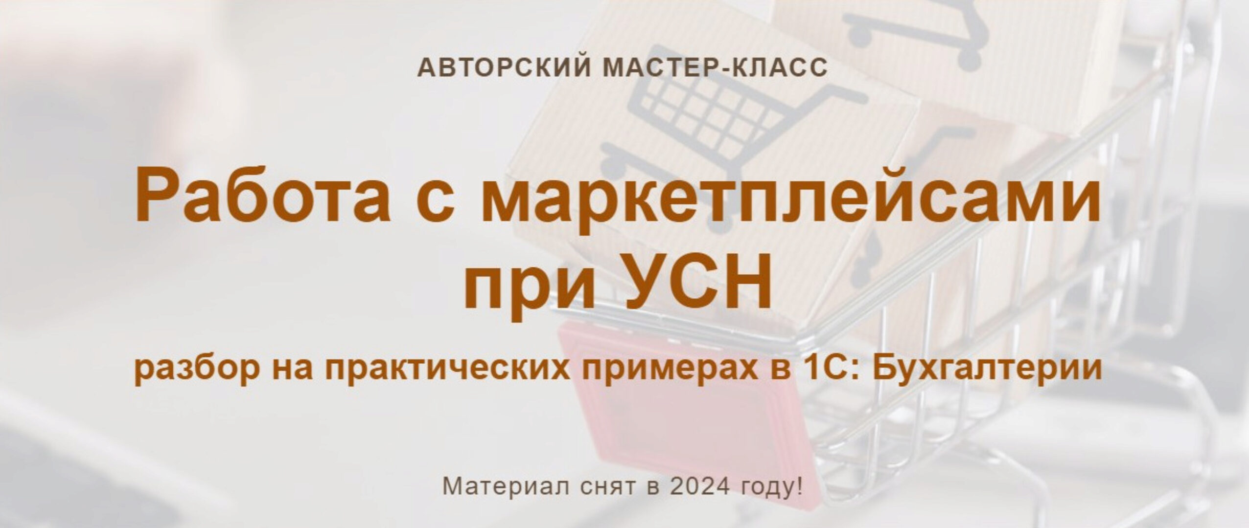[учетбеззабот] Работа с маркетплейсами при УСН. Версия 2024 года (Ольга Шулова)