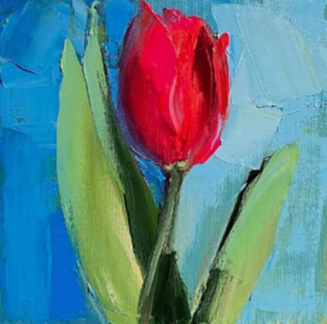 Тюльпан красный (Анна Маратканова)