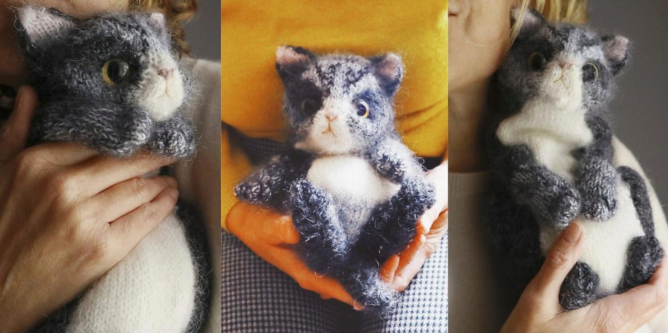 [Вяжи.ру] Вязаный спицами котёнок Black Kitten (Claire Garland)