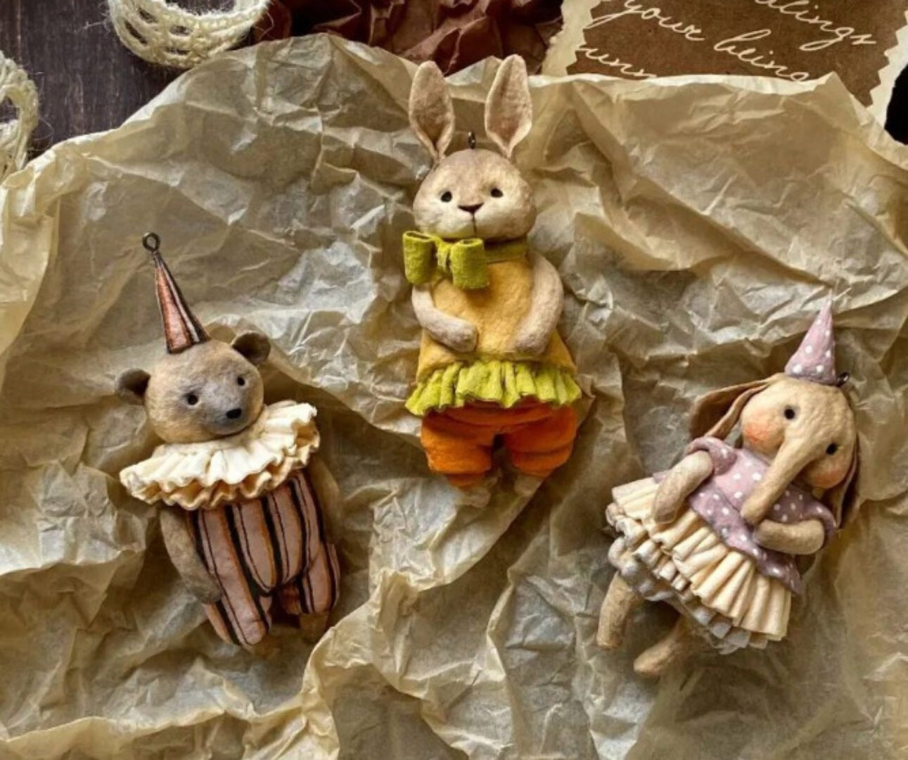 [cotton_toys_st] Винтажные зверушки