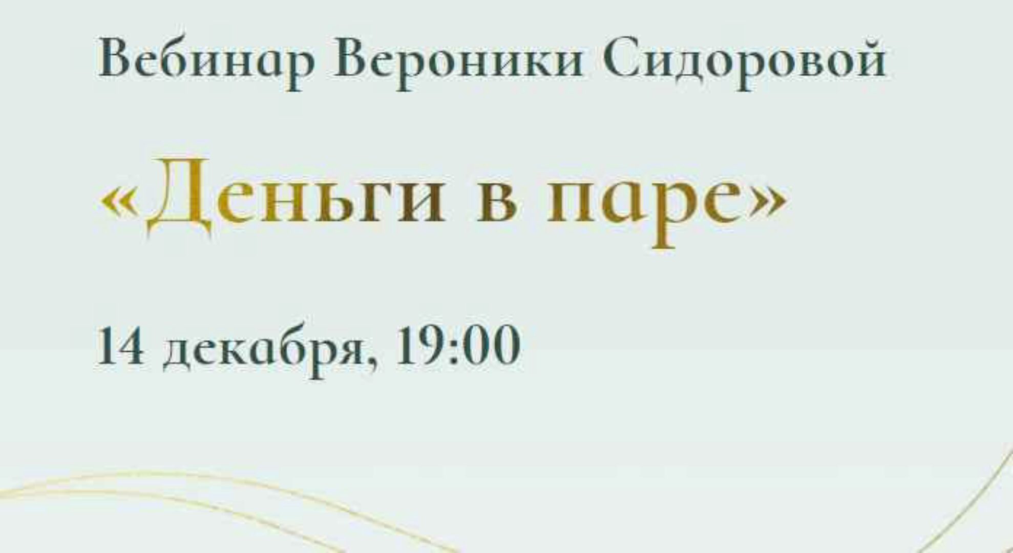 Деньги в паре (Вероника Сидорова)