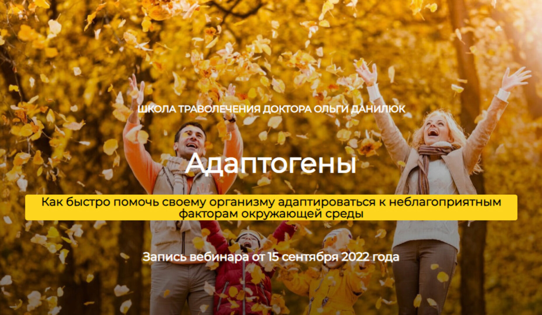 [Школа траволечения доктора Ольги Данилюк] Адаптогены (Ольга Данилюк)