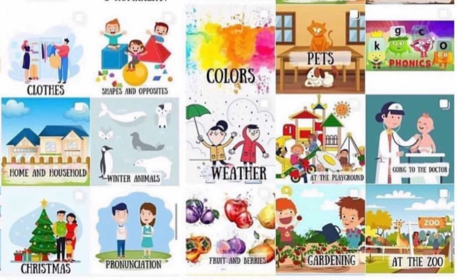 [big_english_pack] Комплекты английских материалов для занятий с детьми