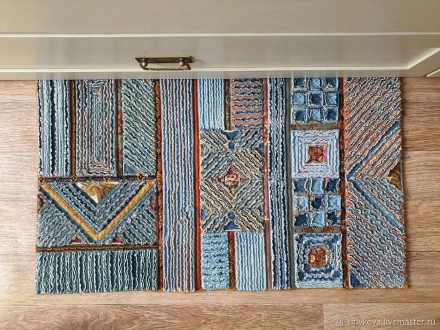 [Шитье] Джинсовый коврик Прерия  (Капитолина Журавлик)