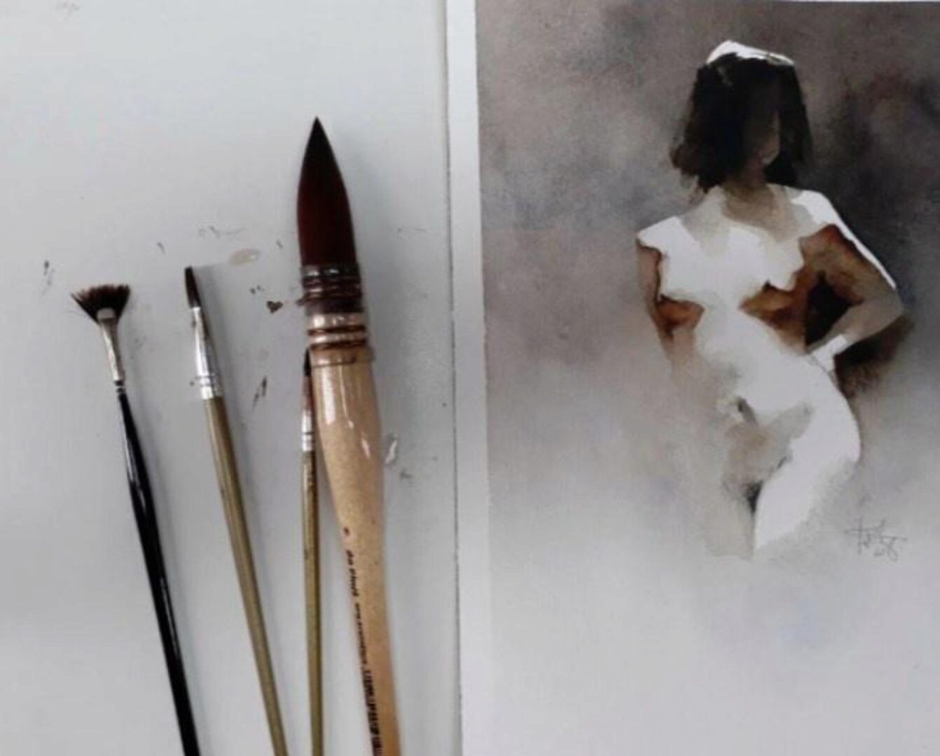 [Акварель] Обнаженные акварели (Франк Перро)