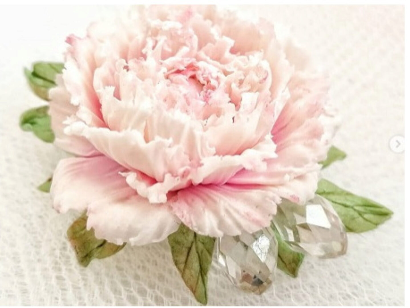 Брошь Пион (Ольга Гусева)