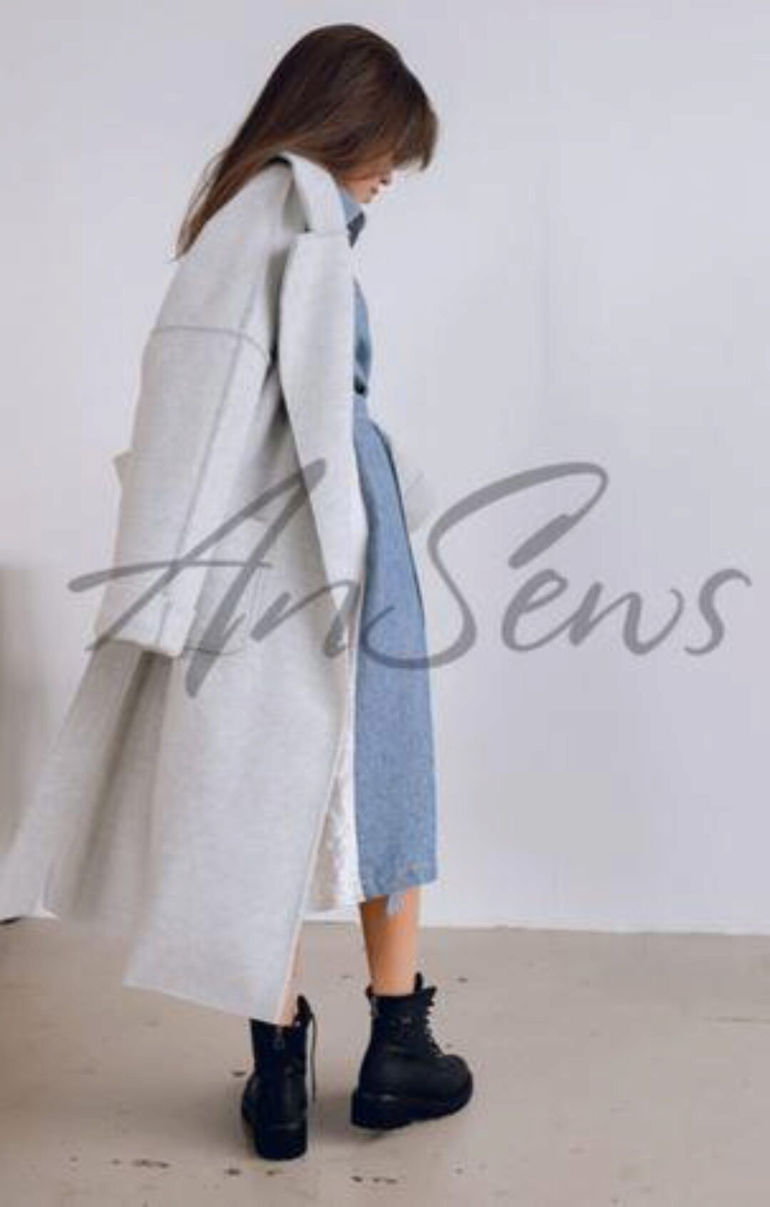 [AnSews] Видео мастер-класс по шитью пальто Стокгольм + выкройка. Размер 44, рост 176