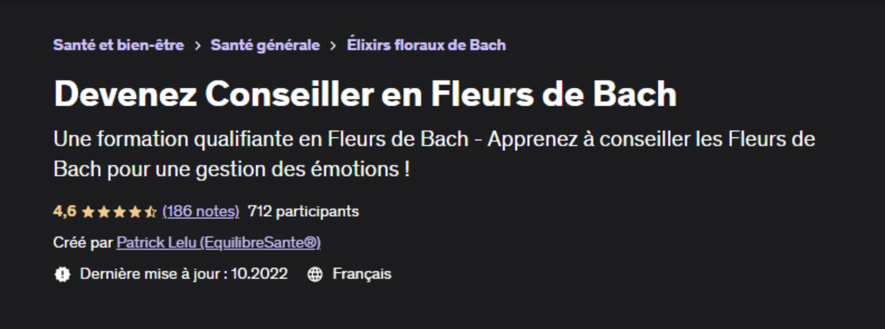 [udemy] Станьте консультантом по цветам Баха (Patrick Lelu, Патрик Лелу)