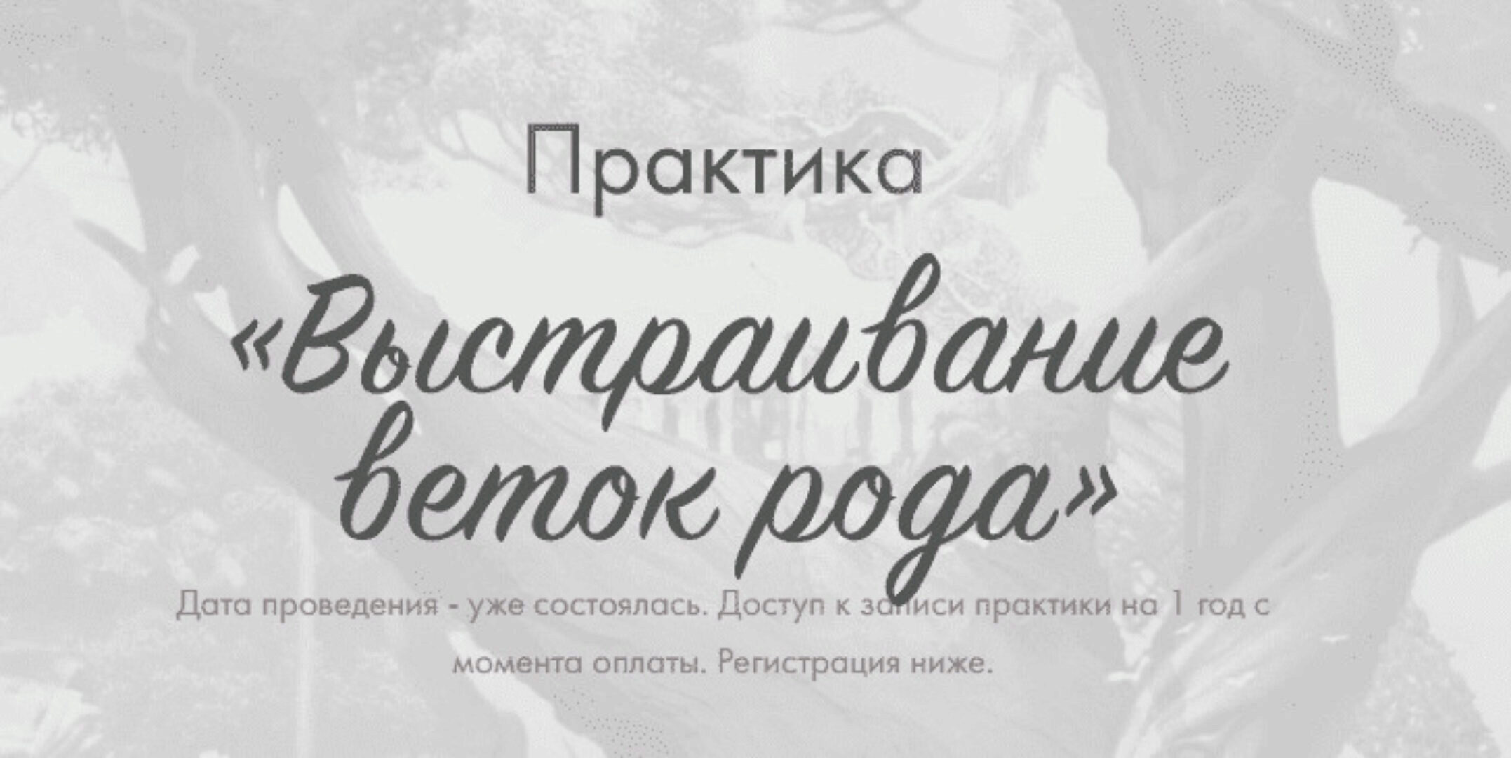 Практика Выстраивание веток рода (Юлия Ивлиева)