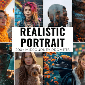 200+ промптов для создания фотореалистичных портретов в Midjourney [PowerfulStyle]