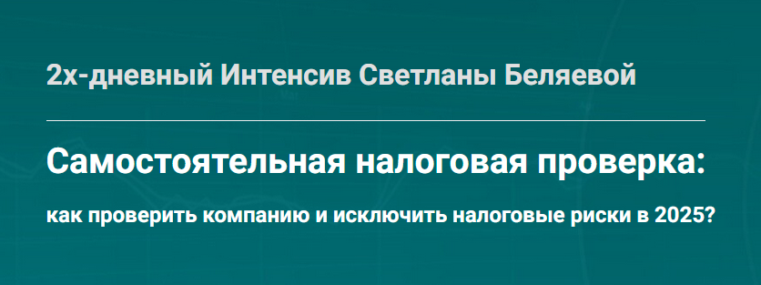 Самостоятельная налоговая проверка (Светлана Беляева)