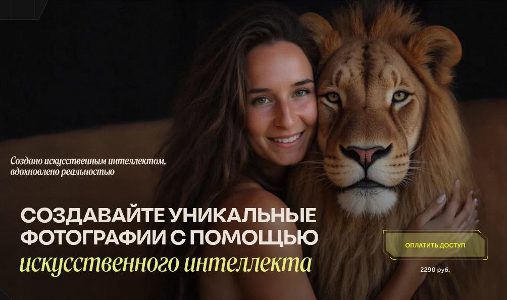 Создавайте уникальные фотографии с помощью искусственного интеллекта (Анастасия Мизгир)
