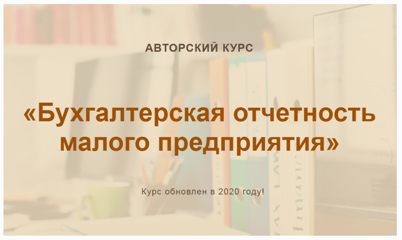 Бухгалтерская отчетность малого предприятия. 2020 (Ольга Шулова)