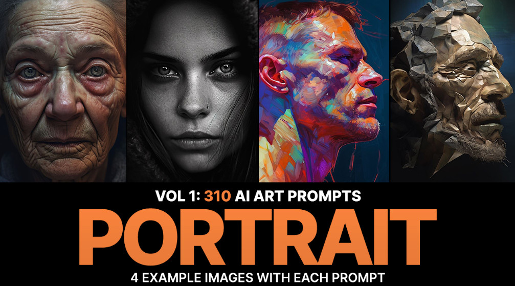 [Sevenstyles] 310 Midjourney Prompts for Portraits 2023