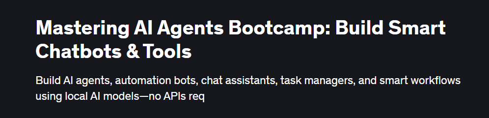 [Udemy] Учебный лагерь по созданию агентов ИИ: создание умных чат-ботов и инструментов (Vivian Aranha)