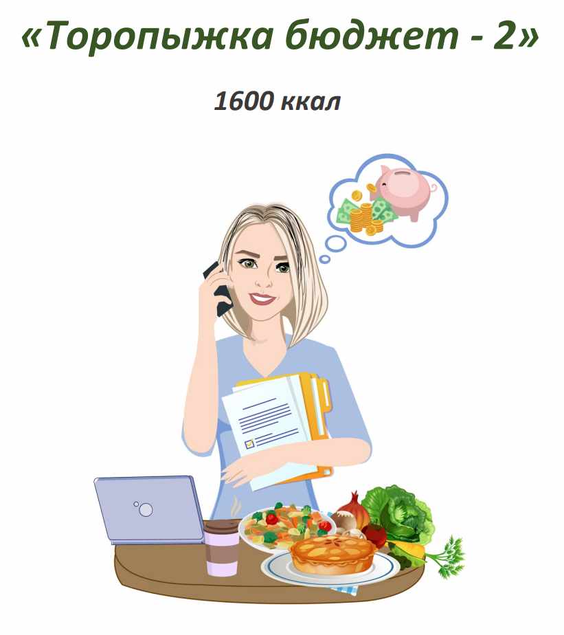 [Fit-menu] Торопыжка бюджет - 2 на 1600 ккал (Евгения Уварова)