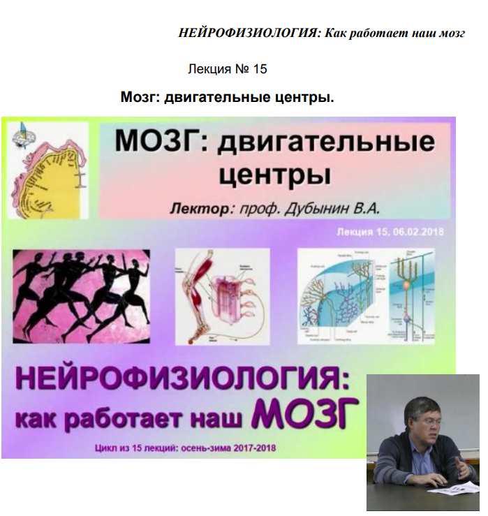 [Культурно-просветительский центр Архэ] Мозг двигательные центры (Вячеслав Дубынин)