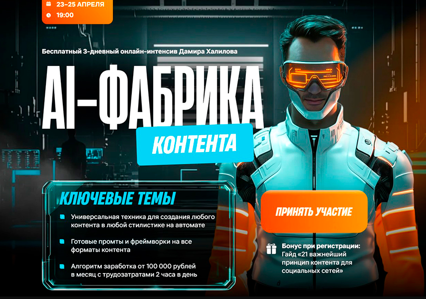 AI-фабрика контента. Тариф Vip (Дамир Халилов)