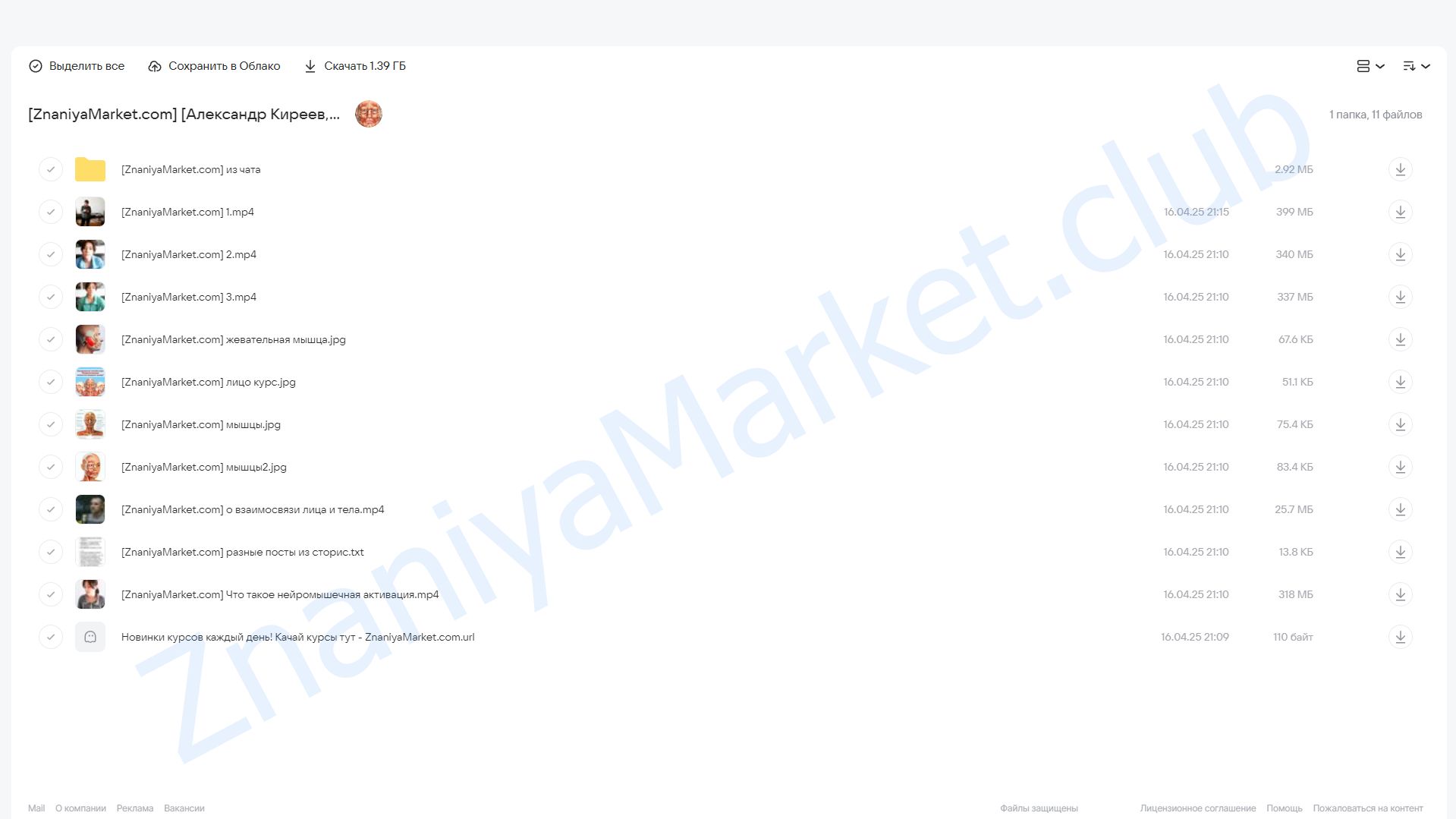 Нейроактивация челюстно-лицевых мышц (Александр Киреев, Татьяна и Евгений Коган) облако mail, фото 2 из 2.