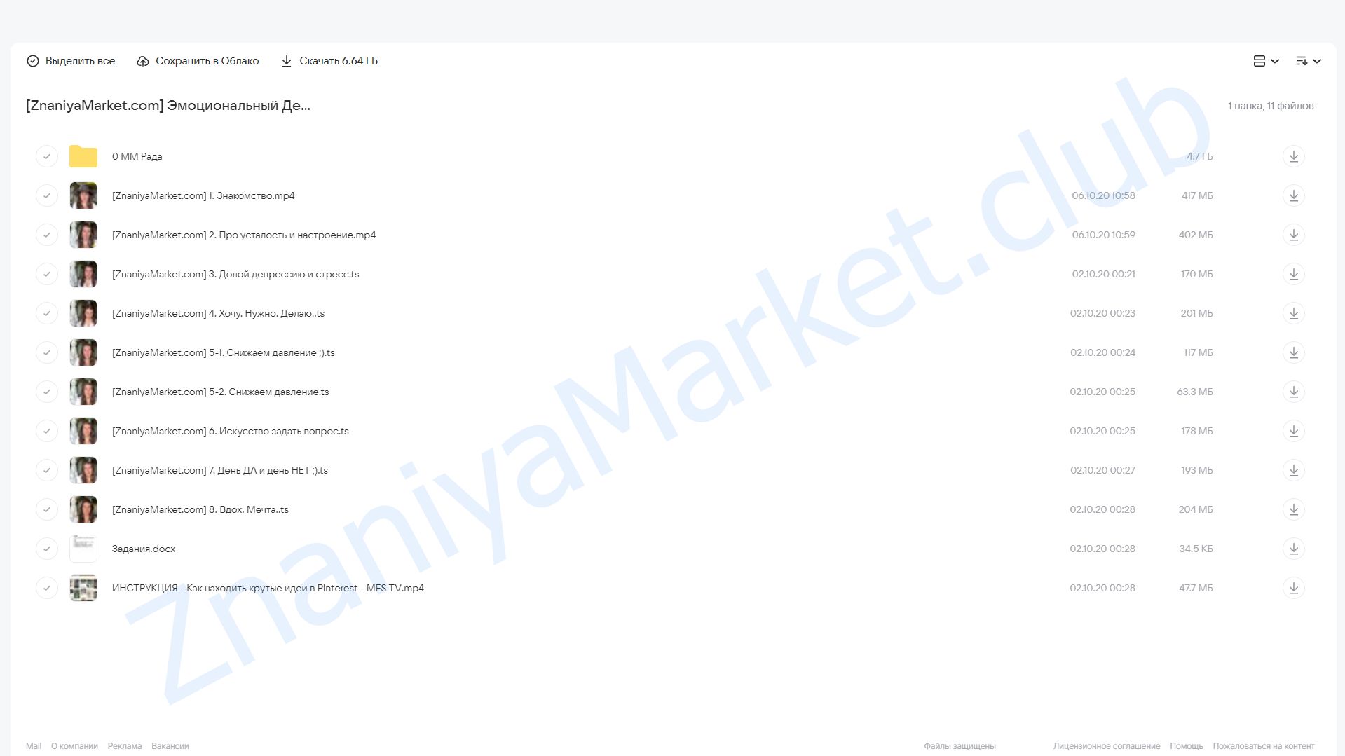 Эмоциональный детокс (Рада Русских) облако mail, фото 2 из 2.