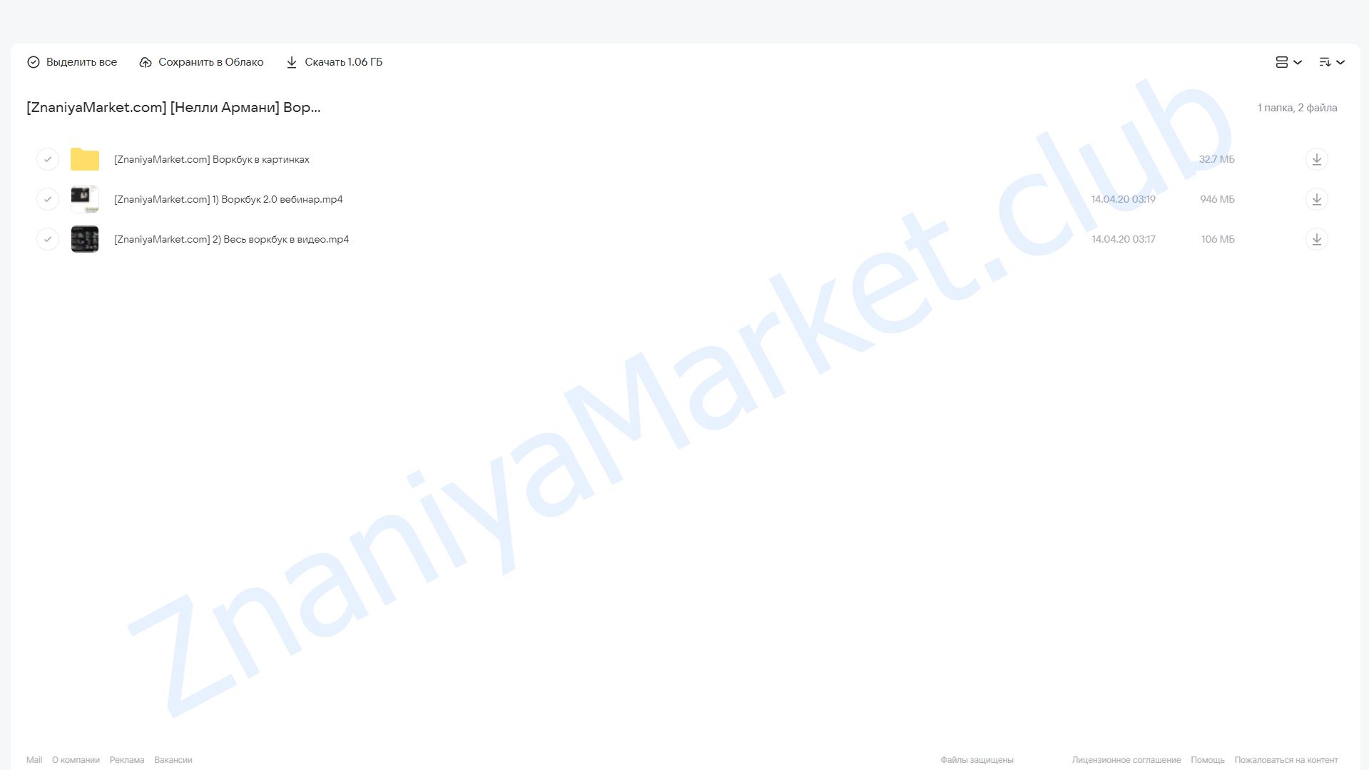 Воркбук 2.0 по продажам (Нелли Армани) облако mail, фото 2 из 2.