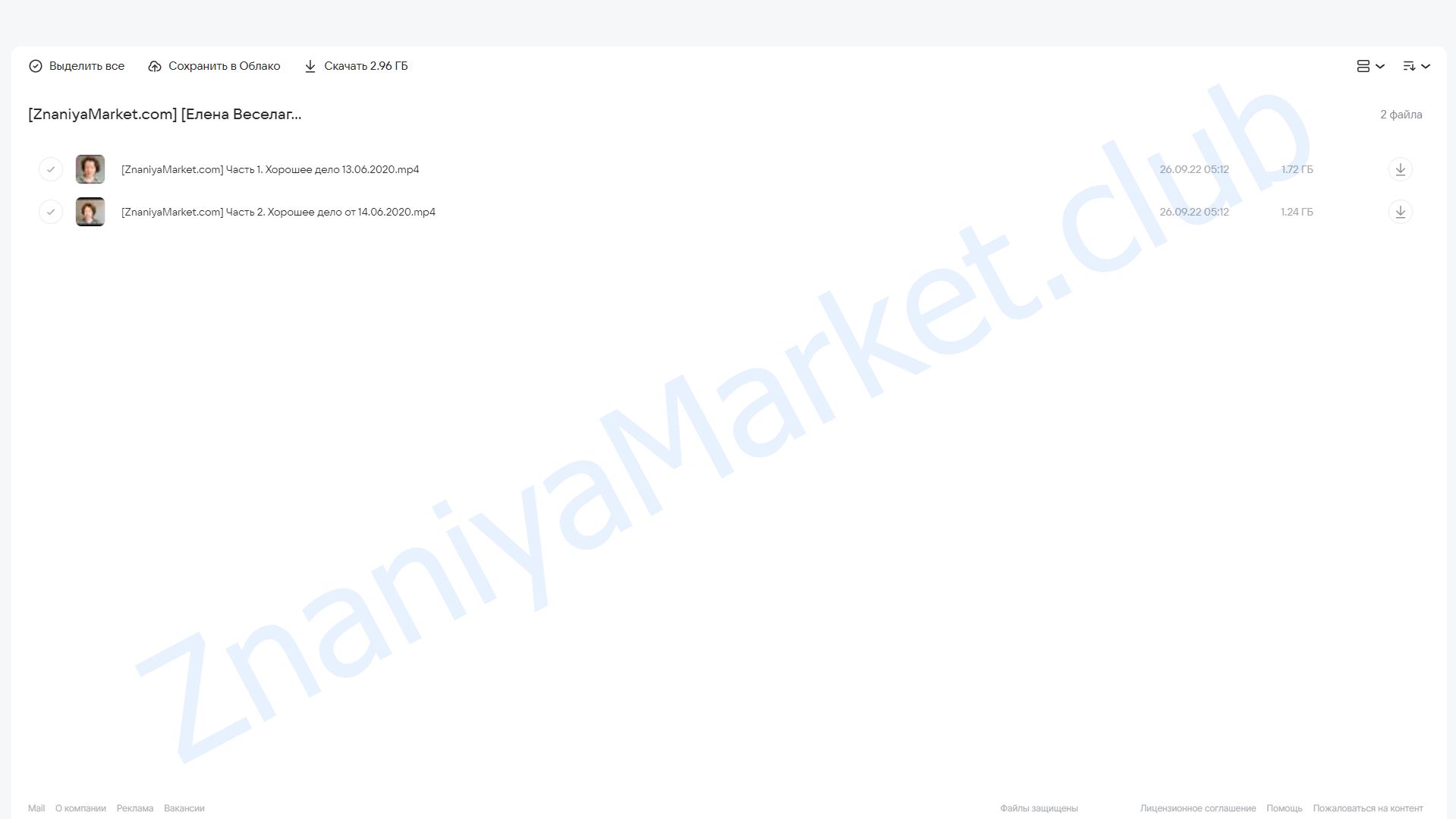 Хорошее дело (Елена Веселаго) облако mail, фото 2 из 2.