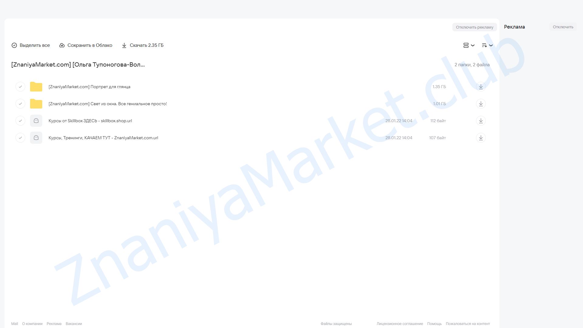 «Портрет для глянца» + «Свет из окна. Все гениальное просто!» (Ольга Тупоногова-Волкова) облако mail, фото 2 из 2.