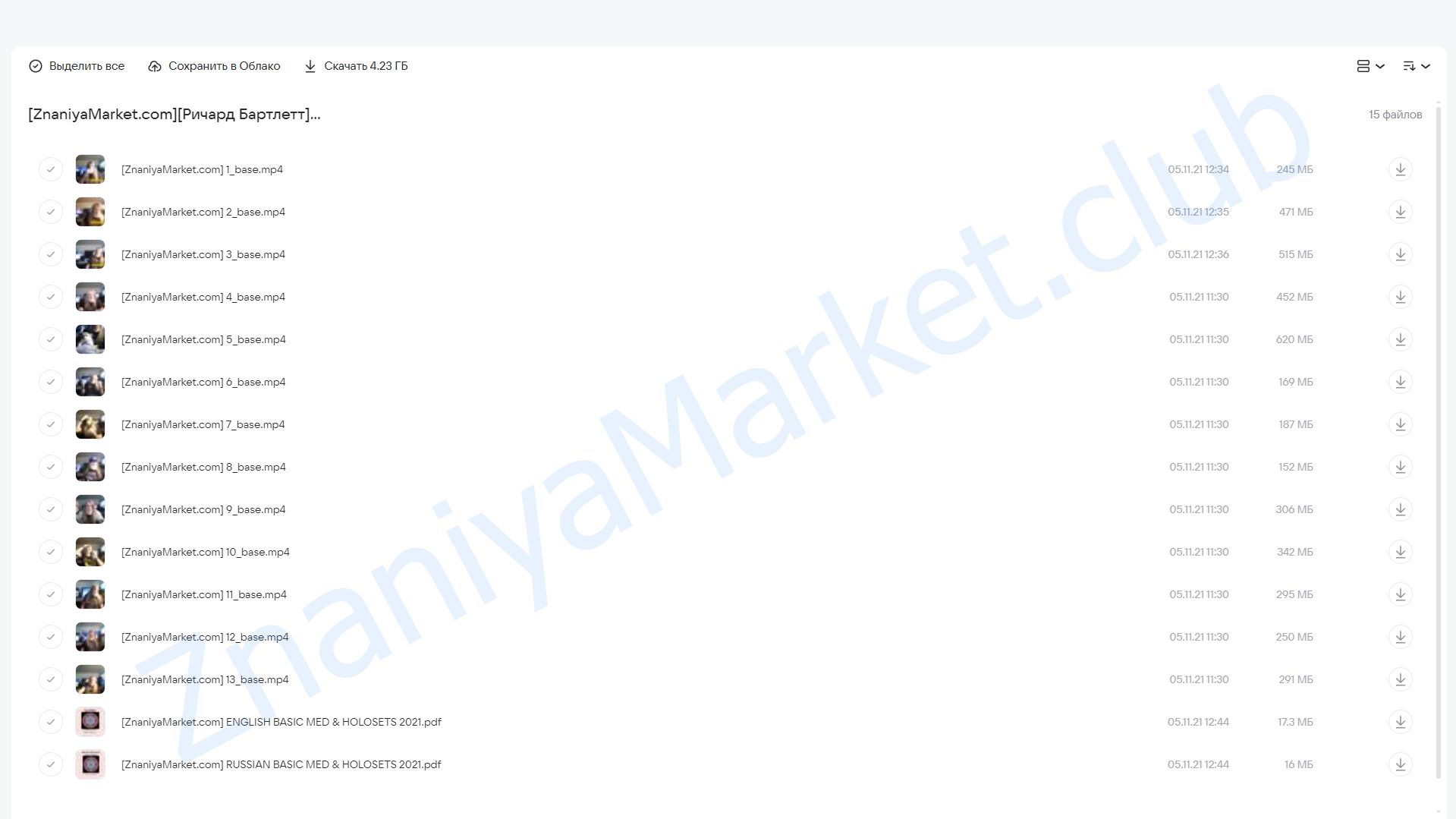 Базовый M.E.D. онлайн (Ричард Бартлетт) облако mail, фото 2 из 2.