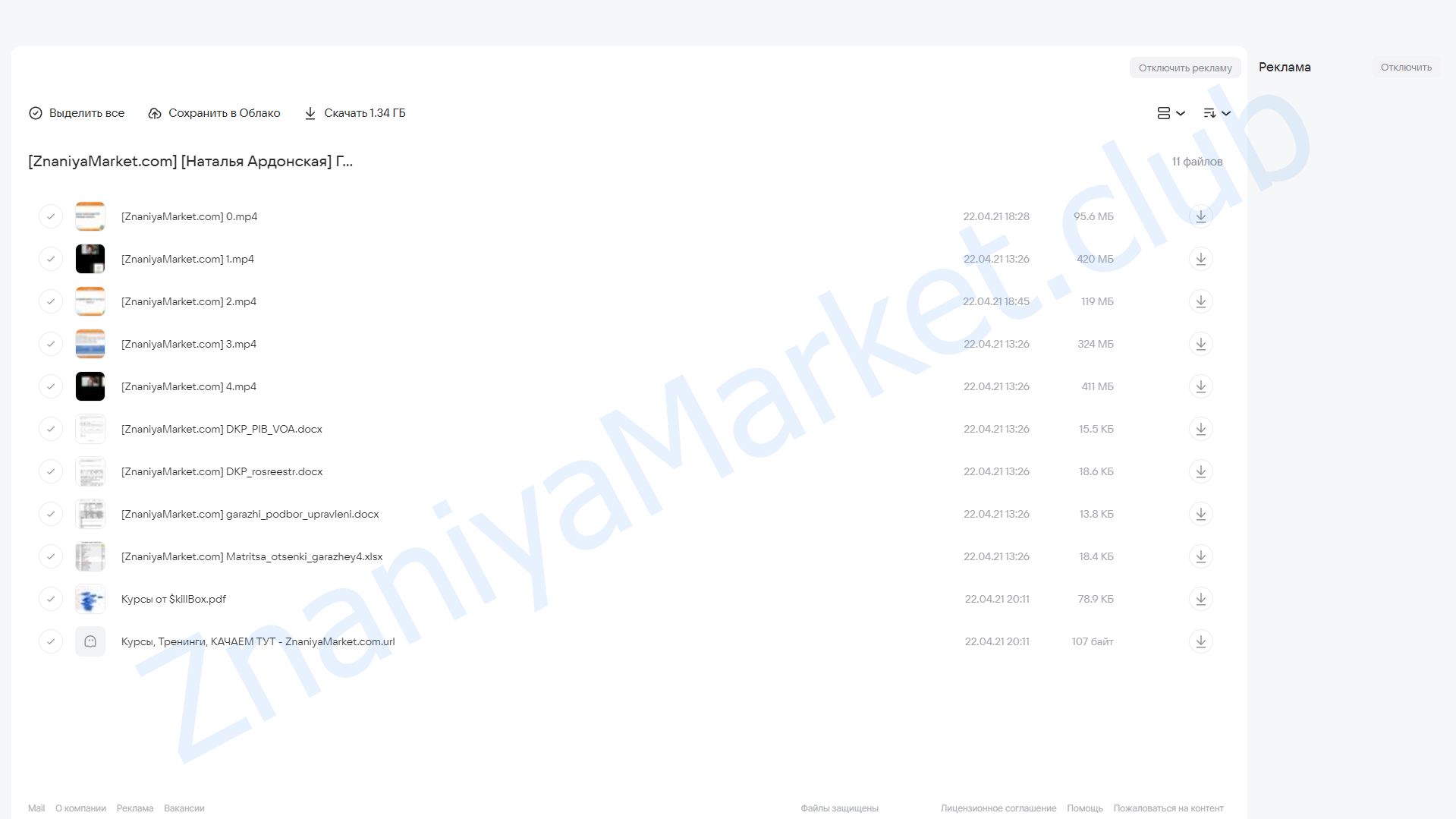 Гаражные инвестиции 4.0 (Наталья Ардонская) облако mail, фото 2 из 2.