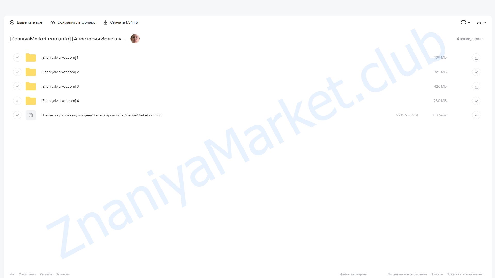 Булочный цех . Тариф вип (Анастасия Золотая) облако mail, фото 2 из 2.