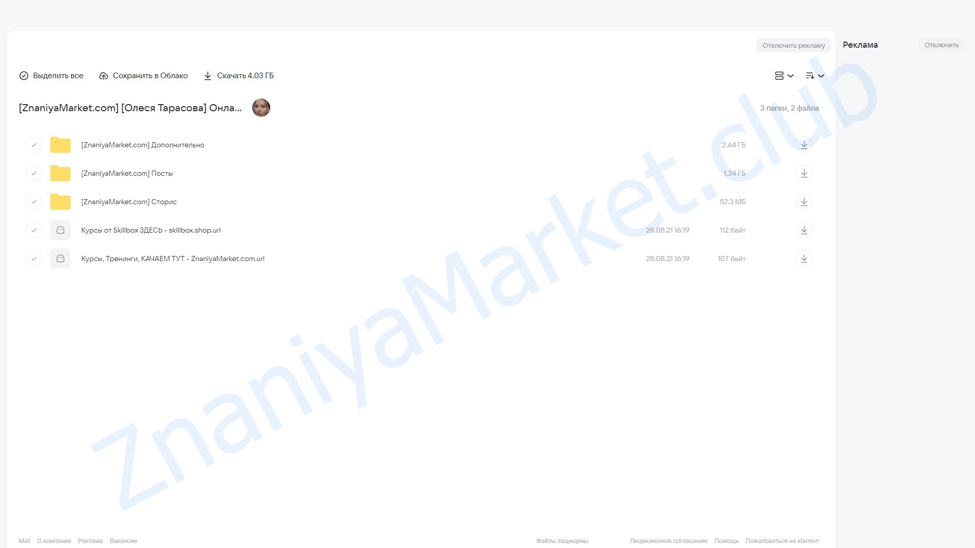 Онлайн стажировка «Коррекция звукопроизношения». Август 2021 (Олеся Тарасова) облако mail, фото 2 из 2.