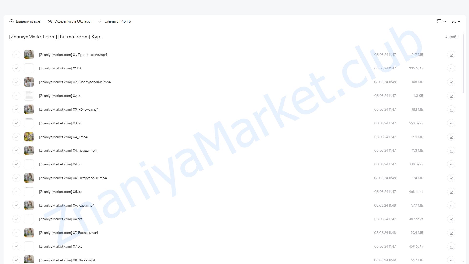 Курс по фруктовым чипсам (hurma.boom) облако mail, фото 2 из 2.